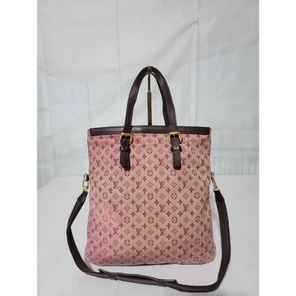 Authentic LOUIS VUITTON Cerise Monogram Mini Lin Francoise Shoulder Bag - Picture 1 of 16